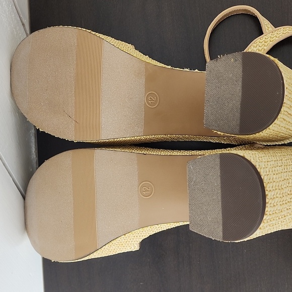 NEW Wild Pair Vidaa Ankle-Strap Patchwork Pl Natural Raffia 12 - Picture 9 of 10